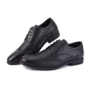 Men’s Miko Lotti Black Faux Leather Business Casual Oxford Shoes Size 7.5 US!